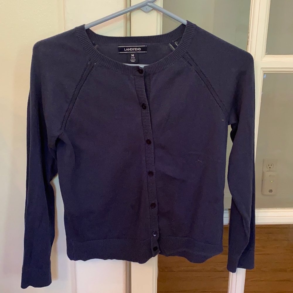 Girls navy cardigan